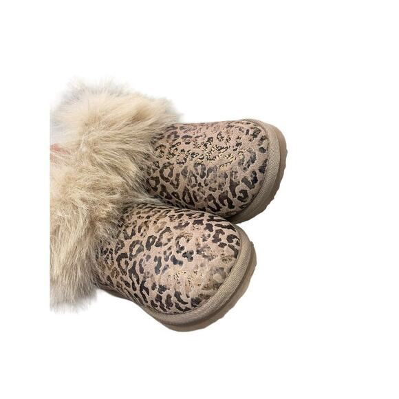 Very G Women’s Frost Leopard Print With Faux Fur Winter Boots Size 7 - Picture 5 of 7